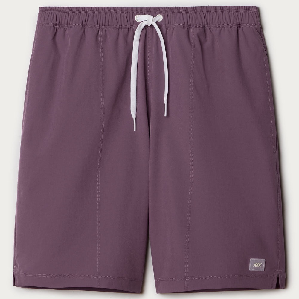 Men's Rhone 7.5” R&R Trunk in Color Shadow Plum with White Drawstring
